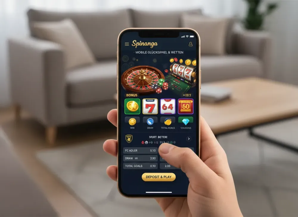 Spinanga App für mobiles Glücksspiel und Wetten